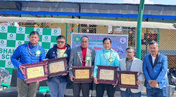 वरिष्ठ खेलकुद थापा सम्मानित